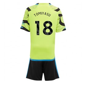 Arsenal Takehiro Tomiyasu #18 Auswärtstrikot 2023-24 Kurzarm (+ kurze hosen)